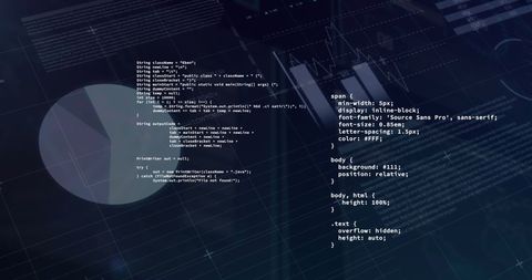 Digital Data Processing on Black Background Highlighting Code - Download Free Stock Images Pikwizard.com