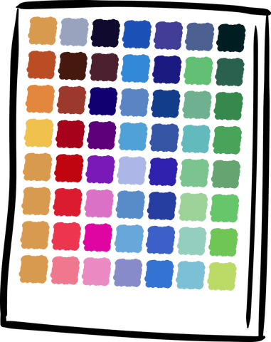 colorful digital palette on transparent background vector - Download Free Stock Videos Pikwizard.com