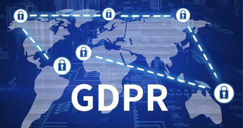 Global Data Network with GDPR Emphasis on Security - Download Free Stock Images Pikwizard.com