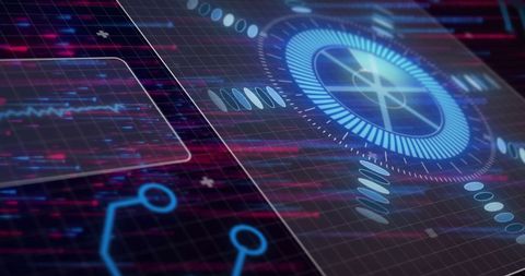 Futuristic Hologram Interface with Tech Elements - Download Free Stock Images Pikwizard.com