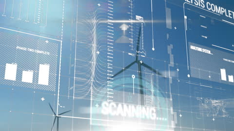 Digital Data Processing Over Wind Turbines for Sustainable Energy