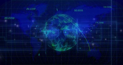 Global Digital Data Transfer and Processing Network - Download Free Stock Images Pikwizard.com