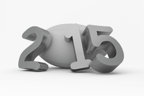 Transparent 2015 Number Rugby Ball Background