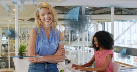 Innovative Technology and Team Collaboration in Modern Office