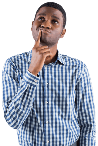 Transparent Thoughtful African American Businessman Posing - Download Free Stock Videos Pikwizard.com