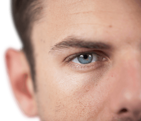 transparent closeup of men's eye with detailed skin texture - Download Free Stock Videos Pikwizard.com