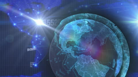 Digital Globe with Dynamic Network Overlay Design