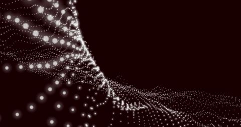 Digital Wave of Glowing Dots Forming Mesmerizing Mesh - Download Free Stock Images Pikwizard.com