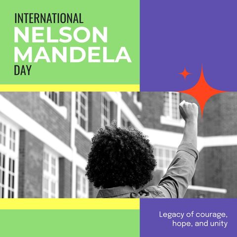 Celebrating International Nelson Mandela Day with Uplifting Fist - Download Free Stock Templates Pikwizard.com