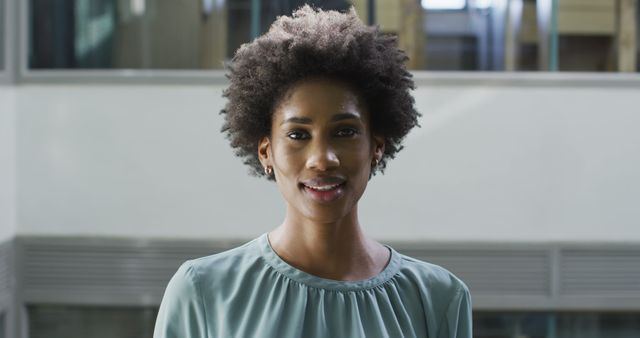 Confident African American Businesswoman in Modern Office Building - Download Free Stock Images Pikwizard.com