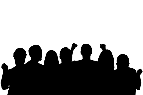 transparent silhouette group of people vector art - Download Free Stock Videos Pikwizard.com