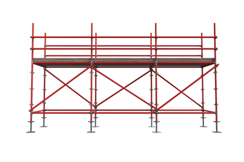 transparent industrial scaffold standing on metal supports - Download Free Stock Videos Pikwizard.com