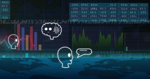 Digital Communication Dashboard with Analytical Graphics