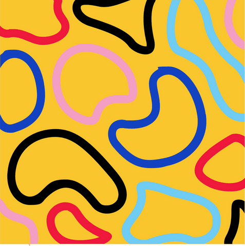 organic vibrant transparent abstract pattern on yellow - Download Free Stock Videos Pikwizard.com