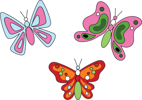 colorful butterflies with patterns on transparent background - Download Free Stock Videos Pikwizard.com