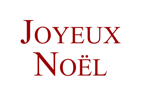 Joyeux noel text in elegant red font on transparent background