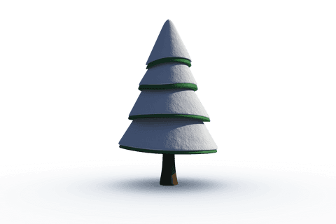 Digital Snow-Covered Fir on Transparent Background for Christmas - Download Free Stock Videos Pikwizard.com