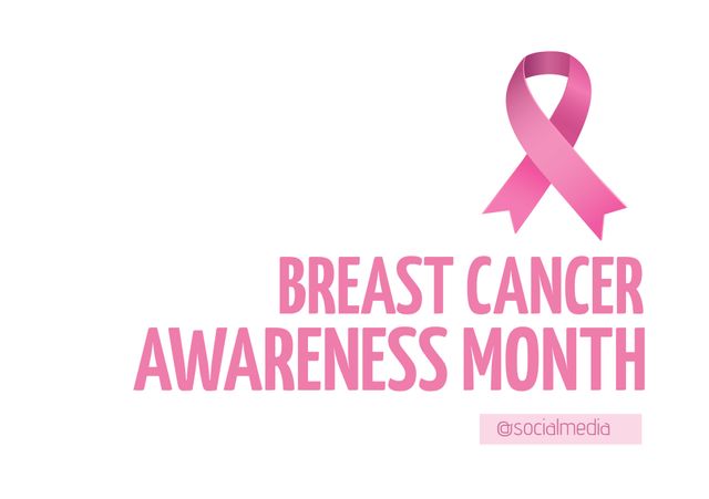 Raising awareness, the pink ribbon symbolizes support for breast cancer fighters and survivors. This template, evoking solidarity, can be repurposed for health campaigns or women's empowerment events.