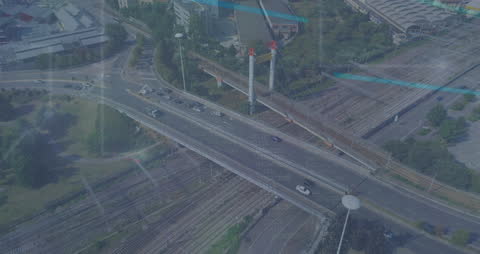 Technology Overlay on Urban Traffic and Cityscape