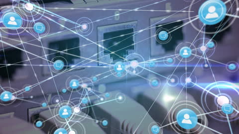 Network Connections Overlay on Server Architecture