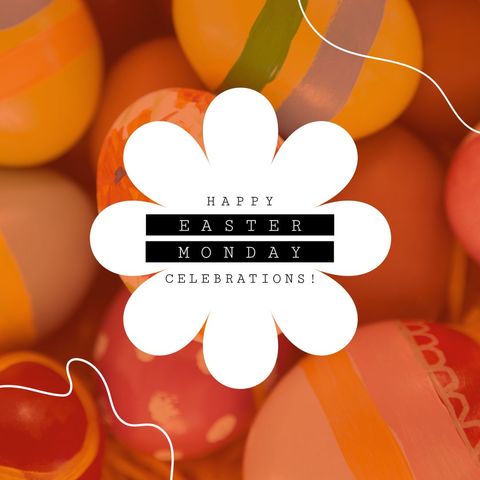 colorful easter monday celebrations with decorated eggs - Download Free Stock Templates Pikwizard.com