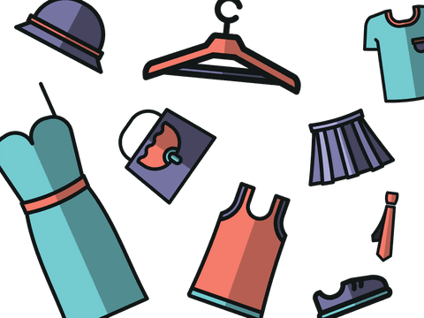 transparent fashion accessories and clothing set - Download Free Stock Videos Pikwizard.com