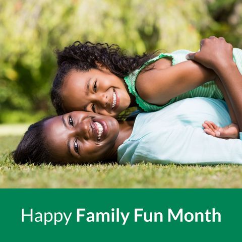 joyful mother and daughter embracing in park for family fun month - Download Free Stock Templates Pikwizard.com