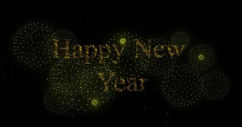 New Year Celebration with Sparkling Greetings - Download Free Stock Images Pikwizard.com
