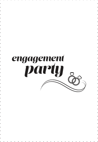 Elegant Engagement Party Text Design on Transparent Background - Download Free Stock Videos Pikwizard.com