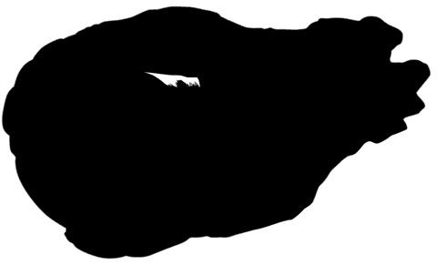 Abstract Digital Shape on Transparent Background Illustration