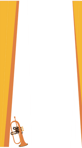 vibrant trumpet with yellow drapes on transparent design - Download Free Stock Videos Pikwizard.com