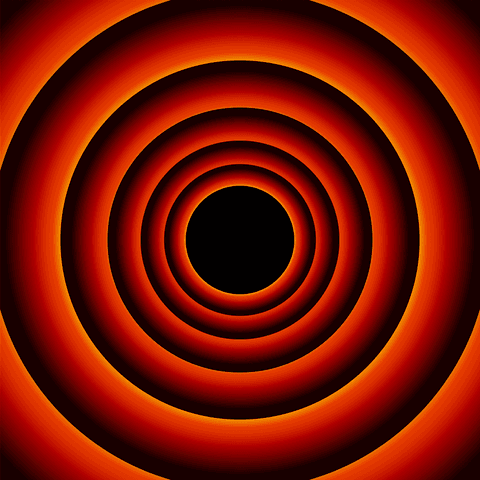 hypnotic orange and black concentric circles on transparent - Download Free Stock Videos Pikwizard.com
