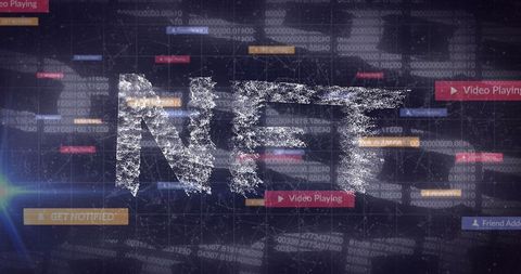 Innovative NFT and Technology Blockchain Conceptual Design - Download Free Stock Images Pikwizard.com