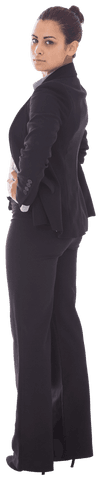 confident businesswoman posing in formal attire on transparent background - Download Free Stock Videos Pikwizard.com