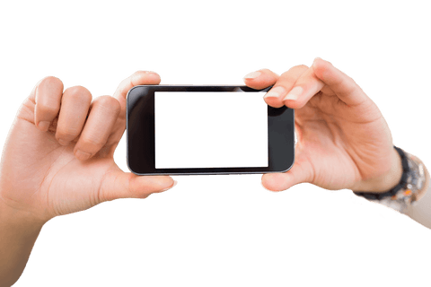 Transparent Background Woman's Hands Holding Smartphone - Download Free Stock Videos Pikwizard.com