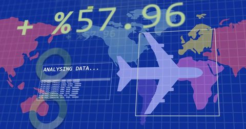 Digital Global Travel Statistics and Data Analysis Visualization