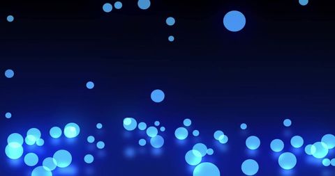 Glowing Blue Bokeh Lights Over Dark Background - Download Free Stock Images Pikwizard.com