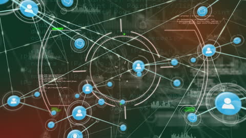 Digital Network Connections and Data Processing Background