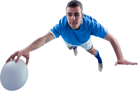 transparent rugby player scoring try mid-action close-up - Download Free Stock Videos Pikwizard.com