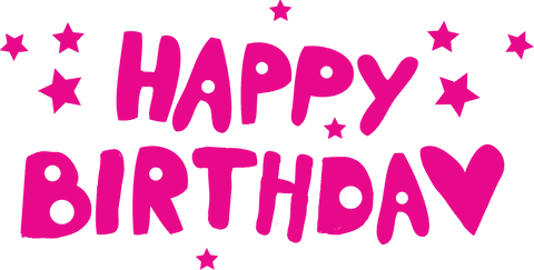 Happy Birthday Graphic with Stars on Transparent Background - Download Free Stock Videos Pikwizard.com