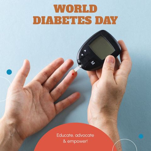 World Diabetes Day: Finger-Prick Testing for Awareness and Education - Download Free Stock Templates Pikwizard.com