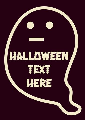 Ghost-shaped message design for halloween promotions