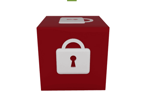 Red Cube with Padlock Symbol on Transparent Background for Security Concept - Download Free Stock Videos Pikwizard.com