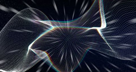 Abstract Neon Lights Over Dynamic Glowing Mesh on Seamless Loop - Download Free Stock Images Pikwizard.com