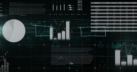 Futuristic Data Interface and Mathematical Analysis Concept - Download Free Stock Images Pikwizard.com