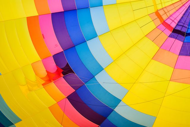 Colorful Hot Air Balloon Interior Abstract - Download Free Stock Photos Pikwizard.com