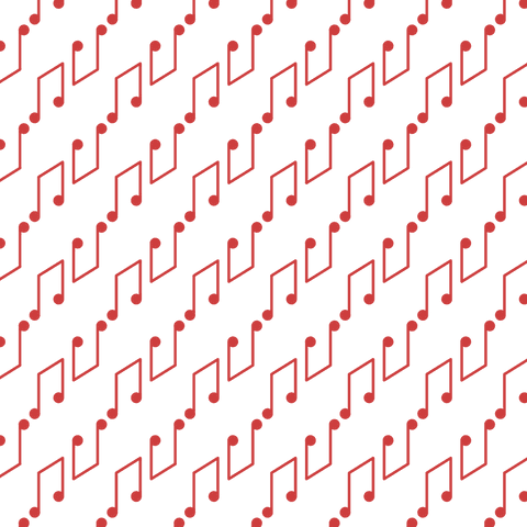 seamless transparent vector pattern of red music notes - Download Free Stock Videos Pikwizard.com