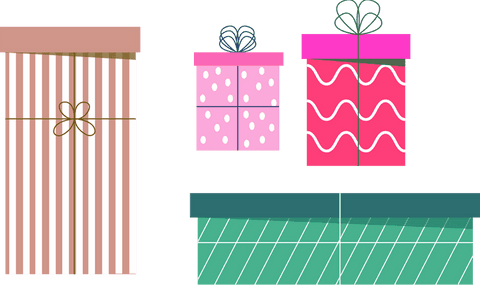 festive cute gift boxes with transparent background vector art - Download Free Stock Videos Pikwizard.com