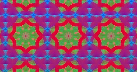 Glowing Kaleidoscope Abstract Motifs in Seamless Loop Pattern - Download Free Stock Images Pikwizard.com