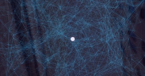 Interconnected Digital Network with Central Node Symbolizing Blockchain - Download Free Stock Images Pikwizard.com
